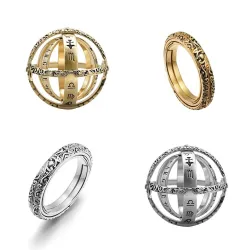 Vintage astronomische Kugel - rotierender Ring
