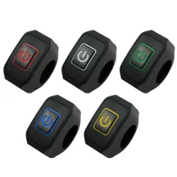 22 mm 7/8 '' - Motorrad-Lenkerschalter - Momentschalter - mit LED-Licht - wasserdicht