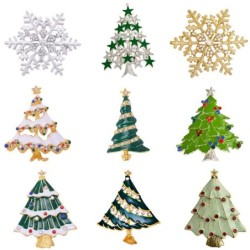Colorful Christmas brooches - christmas tree - snowflakeBrooches