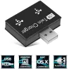 USB 2.0 auf 2-Port-Ladegerät - HUB-Adapter