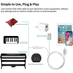 USB 2.0 auf 2-Port-Ladegerät - HUB-Adapter