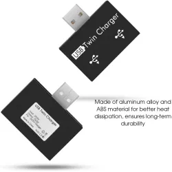USB 2.0 auf 2-Port-Ladegerät - HUB-Adapter