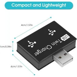 USB 2.0 auf 2-Port-Ladegerät - HUB-Adapter