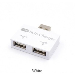 USB 2.0 auf 2-Port-Ladegerät - HUB-Adapter