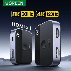 UGREEN - HDMI 2.1 Splitter Switch - 2 in 1 Umschalter - 4K - 8K
