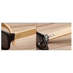 Sonnenbrille aus Bambusholz - UV400 - Unisex