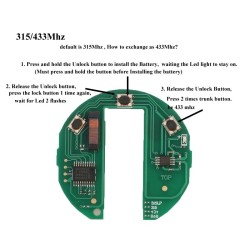 KR55WK49333 315/ 433/ 868MHz - remote smart key - for BMWKeys