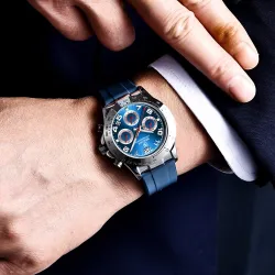 BENYAR - stainless steel watch - Quartz - chronograph - 30M waterproof - rubber strapWatches