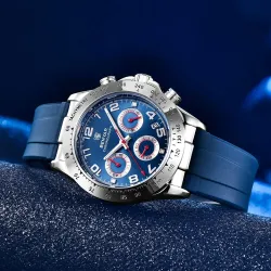 BENYAR - stainless steel watch - Quartz - chronograph - 30M waterproof - rubber strapWatches