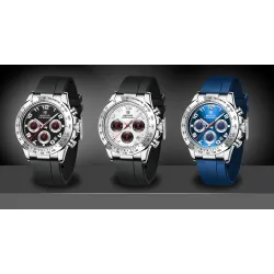 BENYAR - stainless steel watch - Quartz - chronograph - 30M waterproof - rubber strapWatches
