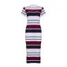Short sleeve striped dress - midiDresses