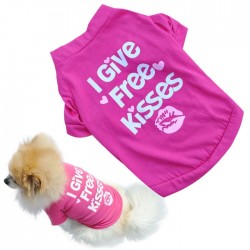 "I give free kisses" - T-Shirt für Hunde / Katzen