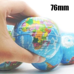 Schaumstoffball mit Weltkarte – Spielzeug zum Stressabbau – 76 mm