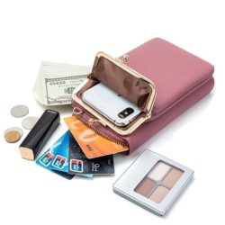 Kleine Umhängetasche - Portemonnaie / Handyhalter - mit Reißverschluss