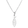 Fish shaped pendant / JESUS lettering - with necklaceNecklaces