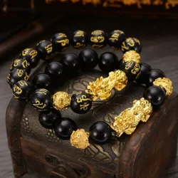 Feng Shui Armband - mit Steinperlen - Unisex