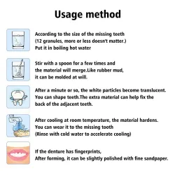 Temporary teeth repair kit - gaps filler - denture glueTeeth Whitening