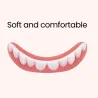 Silicone cosmetic denture - upper / lower bracesTeeth Whitening