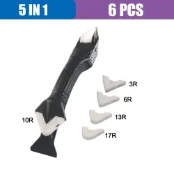 Silikon-Dichtungsschaber – Schimmelentfernung – 5-in-1-Werkzeug