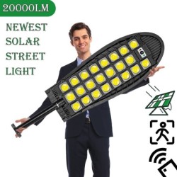 20000LM - Superhelle Straßenlaterne - Solarstrahler - Bewegungssensor - Fernbedienung - LED - Wasserdicht
