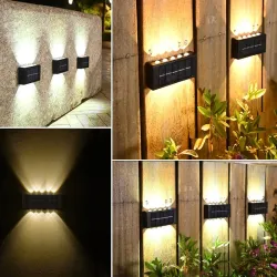 LED Solarleuchte - Außenwandleuchte - Wasserdicht - Up/Down Light