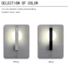 Moderne LED-Wandleuchte - mit Schalter - rund - quadratisch - 6W