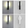 Moderne LED-Wandleuchte - mit Schalter - rund - quadratisch - 6W