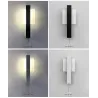 Moderne LED-Wandleuchte - mit Schalter - rund - quadratisch - 6W