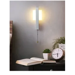 Moderne LED-Wandleuchte - mit Schalter - rund - quadratisch - 6W