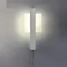 Moderne LED-Wandleuchte - mit Schalter - rund - quadratisch - 6W
