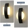 Moderne LED-Wandleuchte - quadratisch / rund - 4W