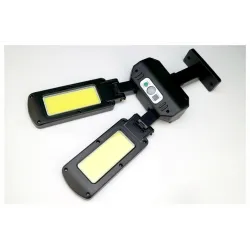Solar street light - double-headed lamp - PIR motion sensor - waterproof - 200 COB - 3000mAhStreet lighting