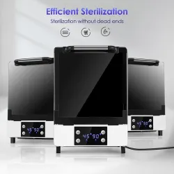Sterilisator mit Ozon-Konstanttemperatur - UV-Funktion - 99 % bakterielle Desinfektion - 12 l