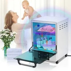 Sterilisator mit Ozon-Konstanttemperatur - UV-Funktion - 99 % bakterielle Desinfektion - 12 l