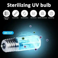 Sterilisierende UV-Lampe - Desinfektionslicht - mit Ozon - E17