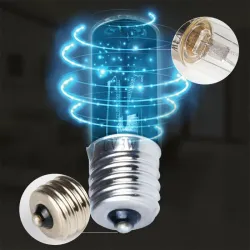 Sterilisierende UV-Lampe - Desinfektionslicht - mit Ozon - E17