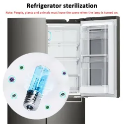 Sterilisierende UV-Lampe - Desinfektionslicht - mit Ozon - E17