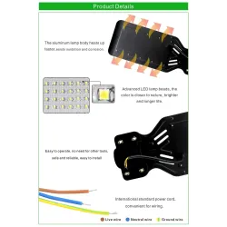 LED-Straßenlampe - IP65 wasserdicht - 50W - 100W - 220V