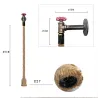 Industrierohr - Vintage Wandlampe mit Hanfseil