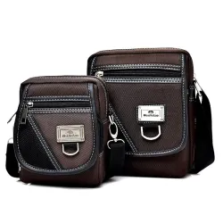 Trendige Umhängetasche - mit Überschlag / Reißverschlüssen / Taschen