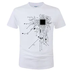 Kurzarm-T-Shirt - CPU-Prozessor / Schaltplandruck