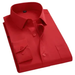 Klassisches Langarmhemd - einfarbig - Slim Fit