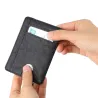 Schlanke Brieftasche aus Leder - Kreditkartenhalter - RFID-Blockierung