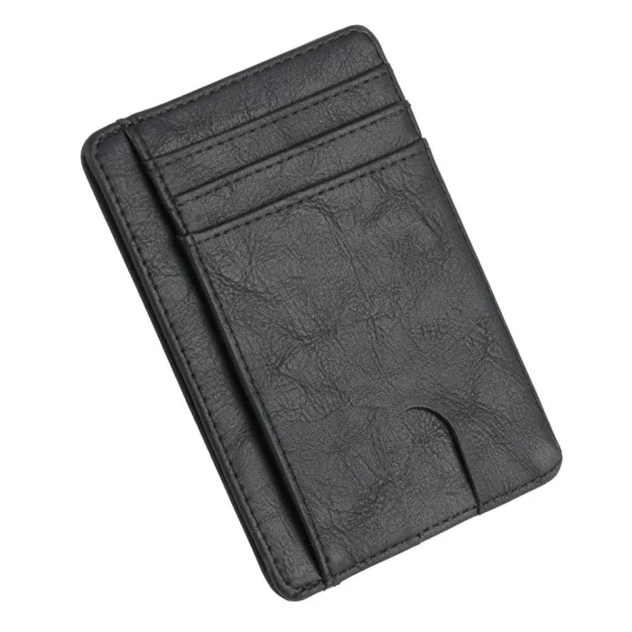 Schlanke Brieftasche aus Leder - Kreditkartenhalter - RFID-Blockierung
