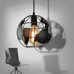 Moderne Deckenlampe aus Eisen - kugelförmig - 60W