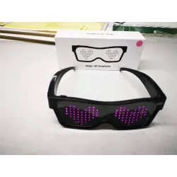 LED-Partybrille - App / manuelle Steuerung - USB - Bluetooth