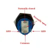 Schwarzer Druckschalter LED - wasserdicht - fest selbsthemmend - 12mm / 16mm / 19mm / 22mm - 5V / 12V / 220V