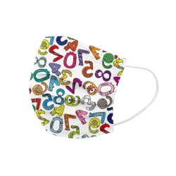 Protective face / mouth mask - 3-layer - disposable - cartoon print - for kids - 10 piecesMouth masks