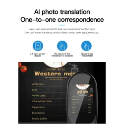 Intelligenter Übersetzer - sofortiges Scannen von Sprache / Foto - Touchscreen - WiFi - mehrsprachig