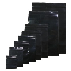 Wiederverschließbare Plastiktüten - Beutel - Heißsiegelung - Schwarz - 4 * 5 cm - 100 Stück